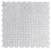Diana Carrara 12.25x12.25 Cross Marble Mosaic