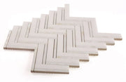 Diana Thassos 11x11.75 Herringbone Marble Mosaic