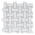 Diana Thassos 12.25x12.25 Cross Marble Mosaic