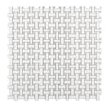 Diana Thassos 12.25x12.25 Cross Marble Mosaic