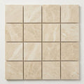 Diano Royal (Queen Beige) Marble 2x2 Polished Mosaic close-up