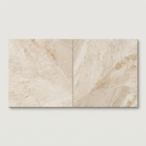Diano Royal (Queen Beige) Marble 24x24 Honed Tile close-up