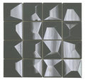 Dimension Royal Blue 12x12 Iridescent Square Glass Mosaic
