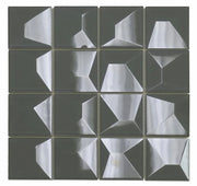 Dimension Royal Blue 12x12 Iridescent Square Glass Mosaic