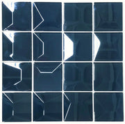 Dimension Royal Blue 12x12 Iridescent Square Glass Mosaic