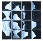 Dimension Royal Blue 12x12 Iridescent Square Glass Mosaic