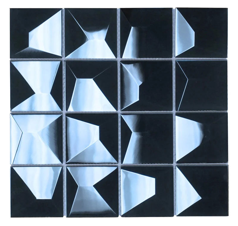 Dimension Royal Blue 12x12 Iridescent Square Glass Mosaic