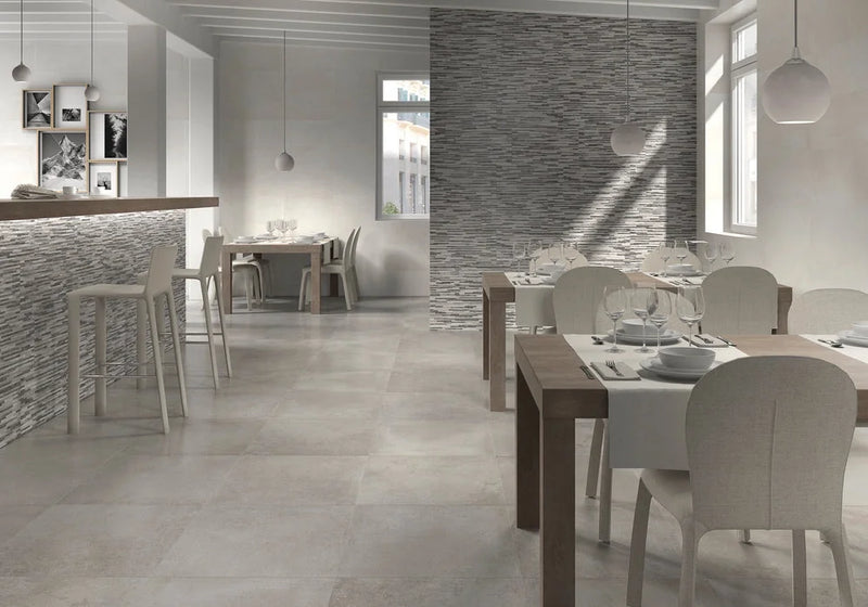 Direction Grey 12x24 Matte Porcelain Wall Tile