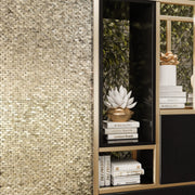Halley Gold 11.18x11.81 Glass Mosaic