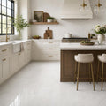 Dolamiti Ice 12x24 Polished Marble Tile — Kitchen floor