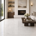 Dolamiti Ice 12x24 Polished Marble Tile — Living Room floor