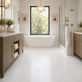 Dolamiti Ice 12x24 Polished Marble Tile — Primary Bath floor