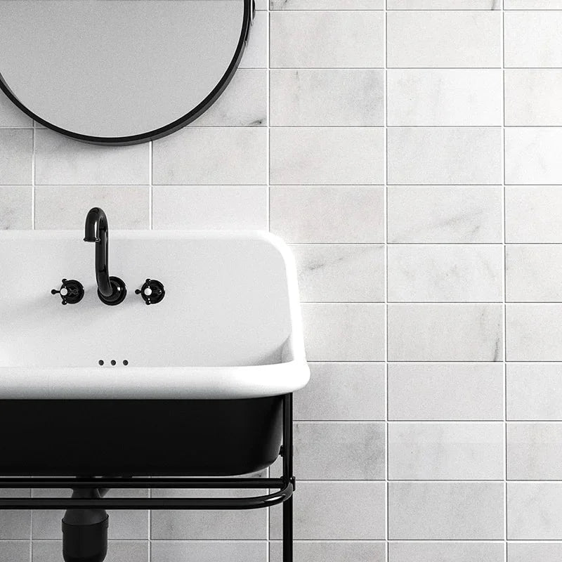 Dolamiti Ice 2x4 Polished Marble Mosaic Tile