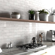 Dolamiti Ice 2x4 Polished Marble Mosaic Tile