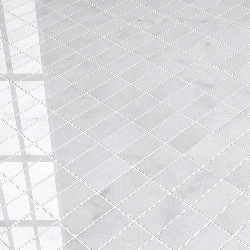 Dolamiti Ice 2x4 Polished Marble Mosaic Tile