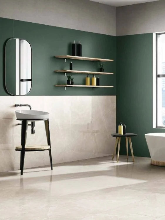 Dolomia White 12x24 Natural Porcelain Tile