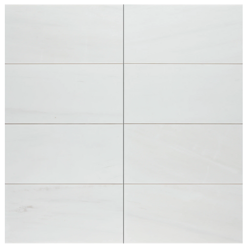 Dolomite White 12x24 Honed Marble Tile