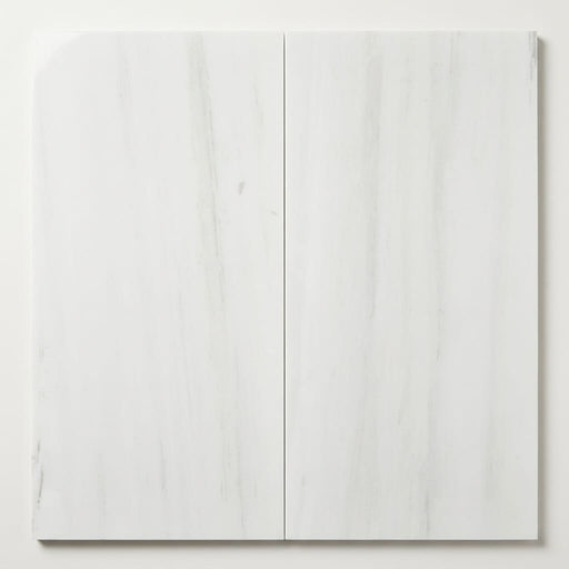 Dolomite White 12x24 Polished Marble Tile close-up