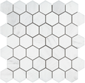 Dolomite White 1x12 Straight Honed Marble Mosaic