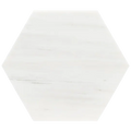 Dolomite White 8 Inch Hexagon Honed Marble Mosaic