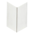 Dolomite White Large Chevron Honed Marble Mosaic