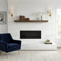 Dolomite White Marble Tile 12x24 Honed — Living Room fireplace surround