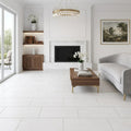 Dolomite White Marble Tile 12x24 Honed — Living Room floor