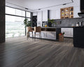 Domaine Graphic Charcoal 7x60 EIR Painted Bevel 20mil WPC Vinyl Flooring