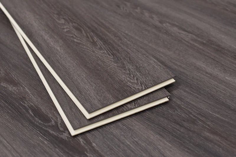 Domaine Graphic Charcoal 7x60 EIR Painted Bevel 20mil WPC Vinyl Flooring