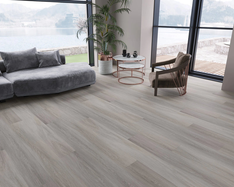 Domaine Gypsy Grey 7x60 EIR Painted Bevel 20mil WPC Vinyl Flooring