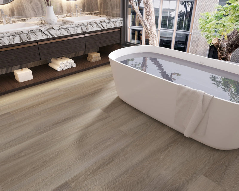Domaine Metallic Taupe 7x60 EIR Painted Bevel 20mil WPC Vinyl Flooring