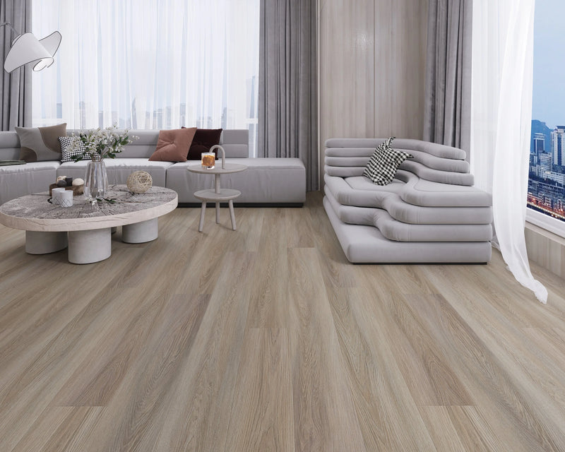 Domaine Metallic Taupe 7x60 EIR Painted Bevel 20mil WPC Vinyl Flooring