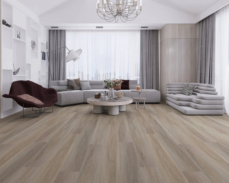 Domaine Metallic Taupe 7x60 EIR Painted Bevel 20mil WPC Vinyl Flooring