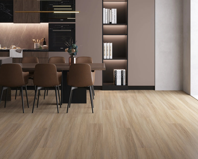 Domaine Vogue Tan 7x60 EIR Painted Bevel 20mil WPC Vinyl Flooring