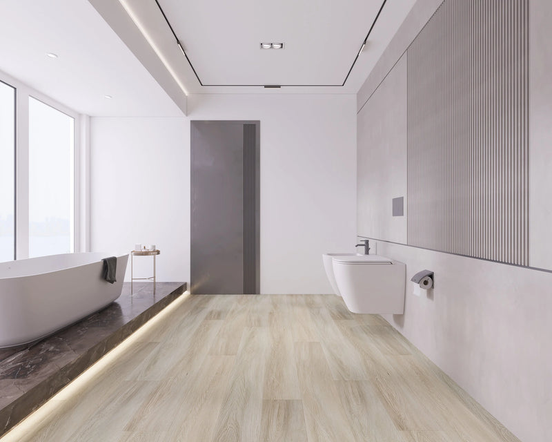 Domaine Satin Beige 7x60 EIR Painted Bevel 20mil WPC Vinyl Flooring