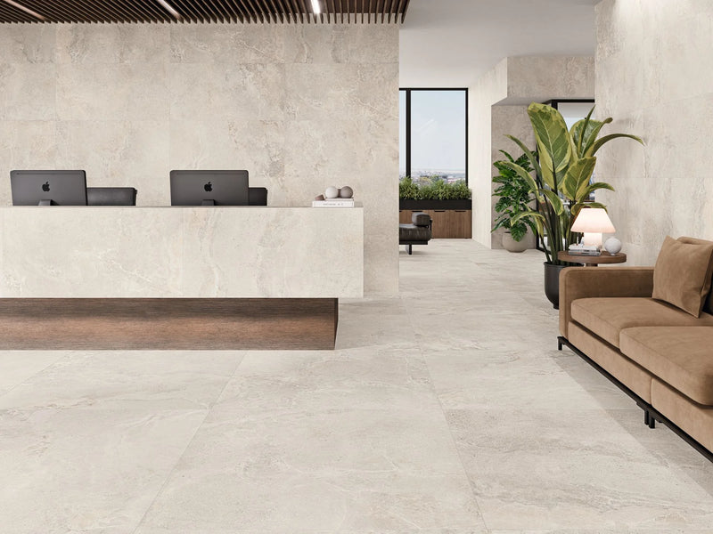 Dome Wall Deco Bone 12x36 Matte Porcelain Tile
