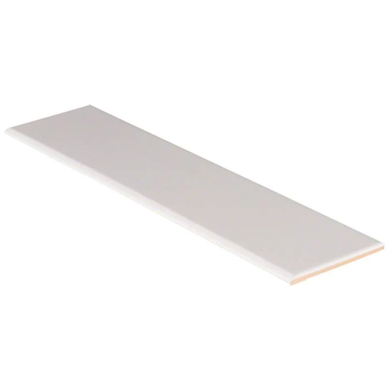 Classique White Carrara 4x16 Bullnose Glossy Porcelain Trim