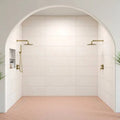 Sahara Rose Crosshatch 5/8x4 Matte 11.75x11.75 Porcelain Mosaic