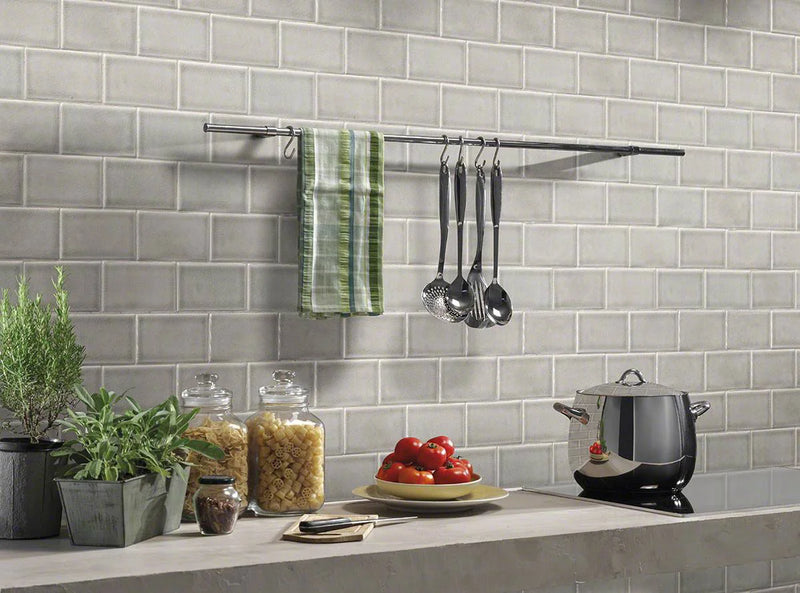 Dove Gray 3x6 Glossy Ceramic Subway Tile