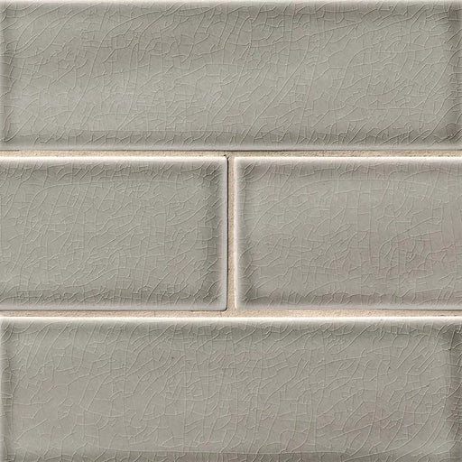 Dove Gray 4x12 Glossy Ceramic Subway Tile