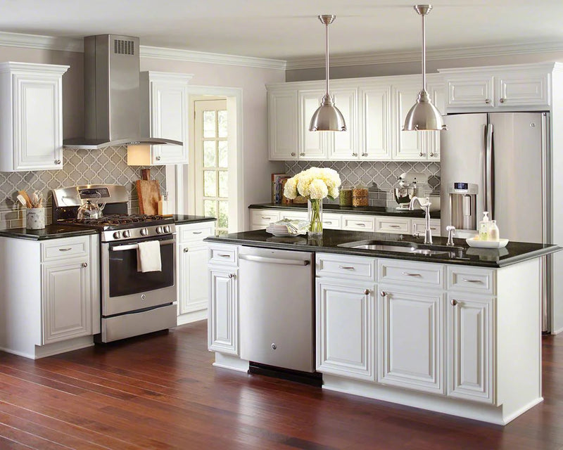 Dove Gray Arabesque Glossy Ceramic Mosaic Tile