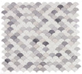 Dragon Scale Blue 12x12 Marble Mosaic