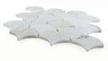 Dragon Scale Calacatta Gold 9.75x10 Honed Marble Mosaic