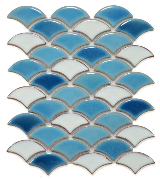 Dragon Scale Lake 9.75x12 Porcelain Mosaic