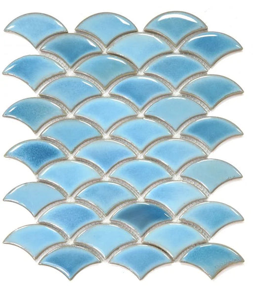 Dragon Scale Sky Scale Porcelain Mosaic