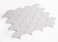 Dragon Scale Thassos Scale Marble Mosaic