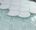 Dragon Scale Turquoise Scale Glass Mosaic