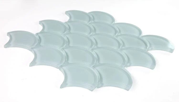 Dragon Scale Turquoise Scale Glass Mosaic