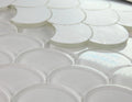 Dragon Scale White Scale Glass Mosaic