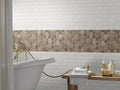 Driftwood Hexagon Pattern Matte 0.24 Inch Recycles Glass Mosaic Tile